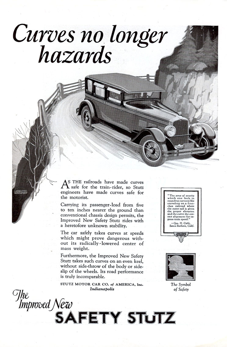 1926 Stutz Auto Advertising